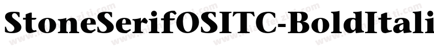 StoneSerifOSITC-BoldItalic字体转换