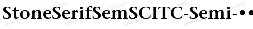 StoneSerifSemSCITC-Semi字体转换
