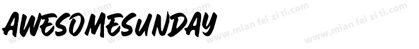 AWESOMESUNDAY字体转换