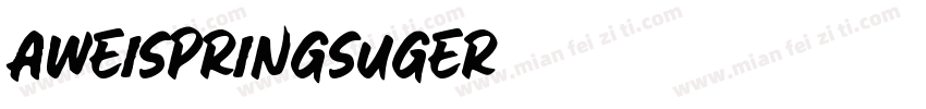 aweispringsuger字体转换