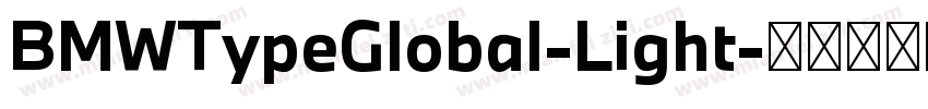 BMWTypeGlobal-Light字体转换