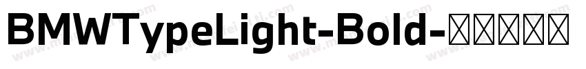 BMWTypeLight-Bold字体转换