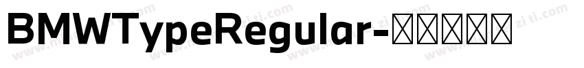BMWTypeRegular字体转换