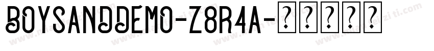 BoysandDemo-z8r4a字体转换