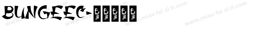 bungeec字体转换
