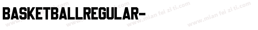 BasketballRegular字体转换