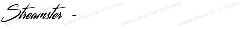Streamster字体字体转换