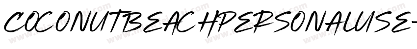 CoconutBeachPersonalUse字体转换