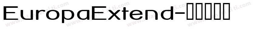 EuropaExtend字体转换