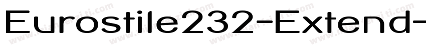 Eurostile232-Extend字体转换