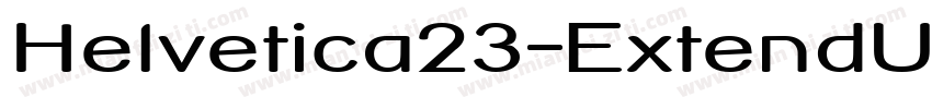 Helvetica23-ExtendUl字体转换