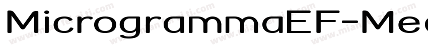 MicrogrammaEF-MediumExtend字体转换
