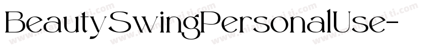 BeautySwingPersonalUse字体转换