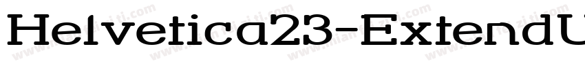 Helvetica23-ExtendUl字体转换
