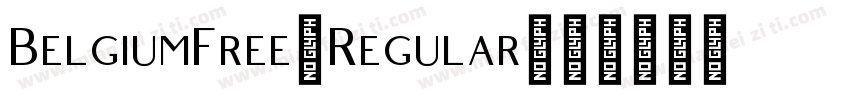 BelgiumFree-Regular字体转换