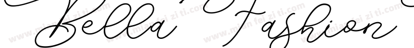 BellaFashionPersonal字体转换