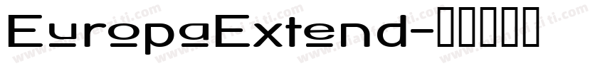 EuropaExtend字体转换
