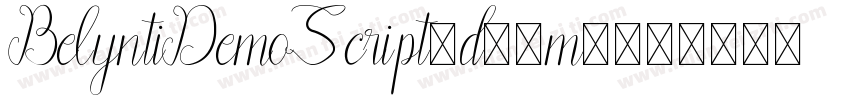 BelyntiDemoScript-d99m7字体转换