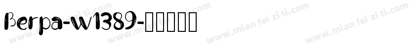 Berpa-w1389字体转换