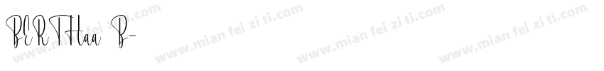 BERTHaa_B字体转换