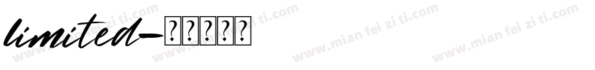 limited字体转换