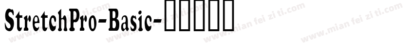 StretchPro-Basic字体转换