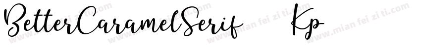 BetterCaramelSerif-37Kp字体转换