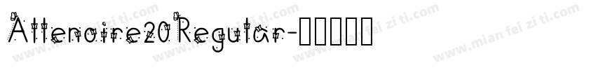 Allenoire20Regular字体转换