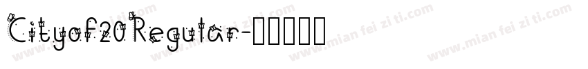 Cityof20Regular字体转换