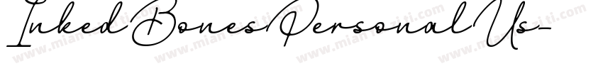 InkedBonesPersonalUs字体转换