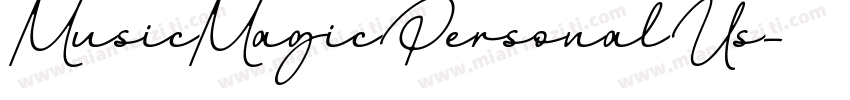 MusicMagicPersonalUs字体转换