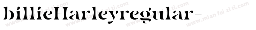 billieHarleyregular字体转换