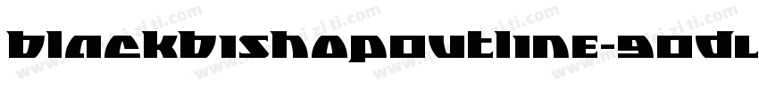 BlackBishopOutline-9ODL字体转换