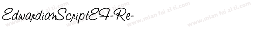 EdwardianScriptEF-Re字体转换