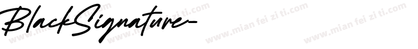 BlackSignature字体转换