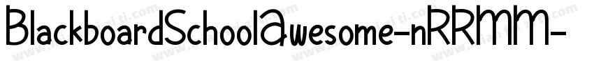 BlackboardSchoolAwesome-nRRMM字体转换