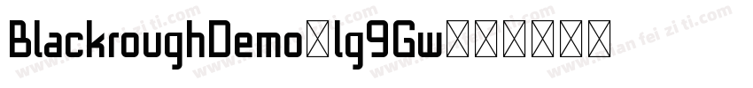 BlackroughDemo-lg9Gw字体转换