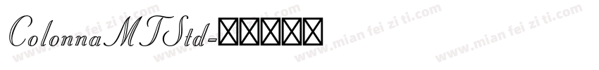 ColonnaMTStd字体转换