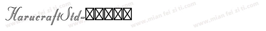 HarucraftStd字体转换