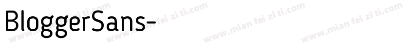 BloggerSans字体转换