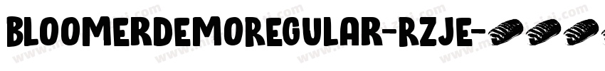 BloomerDemoRegular-RZJe字体转换