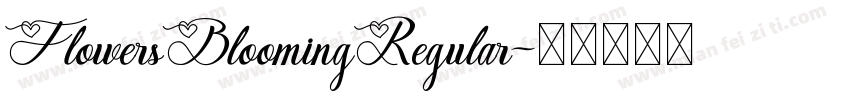 FlowersBloomingRegular字体转换