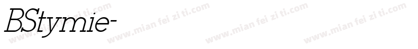 BStymie字体转换