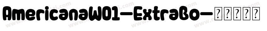AmericanaW01-ExtraBo字体转换
