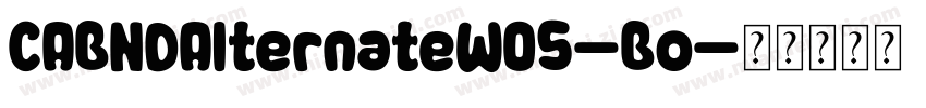 CABNDAlternateW05-Bo字体转换