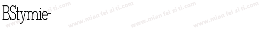 BStymie字体转换