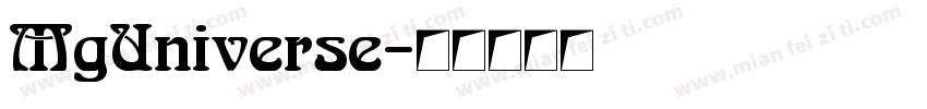 MgUniverse字体转换