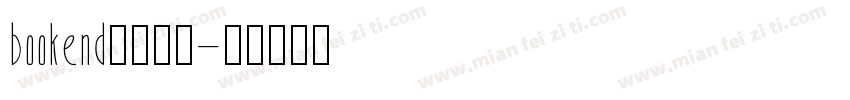 bookend字体下载字体转换