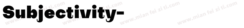 Subjectivity字体转换