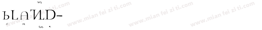 bland字体转换